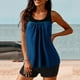 thumbnail image 4 of Traje de baño de 2 piezas para mujer, trajes de baño para mujer, traje de baño de dos piezas con tirantes y diseño de bloques de color liso para mujer, vestido de baño para mujer, 4 of 6