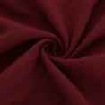 thumbnail image 7 of Women's Tops Summer Trendy V Neck Half Horn Sleeve Shirt Curved Hem Loose Flowy Comfortable Breathable Blouses (XL, Wine), 7 of 7