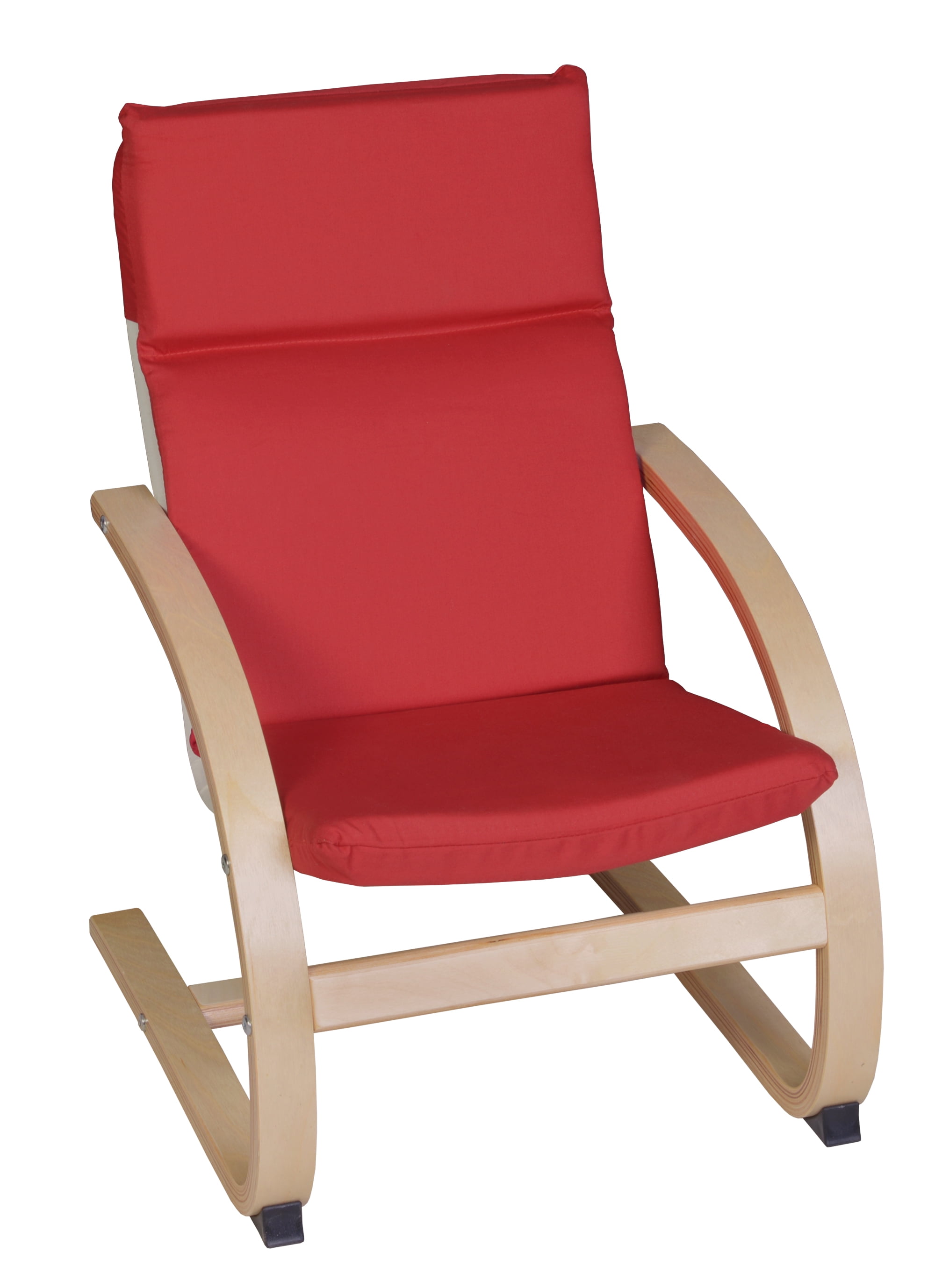 Niche Mia Bentwood Children's Reclining Chair Natural/ Red