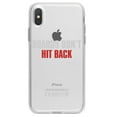 thumbnail image 1 of DistinctInk Clear Shockproof Hybrid Case for iPhone XS Max (6.5" Screen) - TPU Bumper Acrylic Back Tempered Glass Screen Protector - Boards Don't Hit Back, 1 of 5
