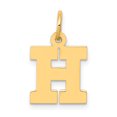 thumbnail image 1 of 14K Or Jaune Petit Bloc Initiale H Charme, 1 of 2