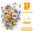 thumbnail image 2 of Cute Watercolor Wildflowers and Bee Bouquet Decorative Garden Flag for All Seasons, 12 x 18 Inch Small Vertical Double Sided Outside Decoration for Yard Farmhouse, 2 of 6