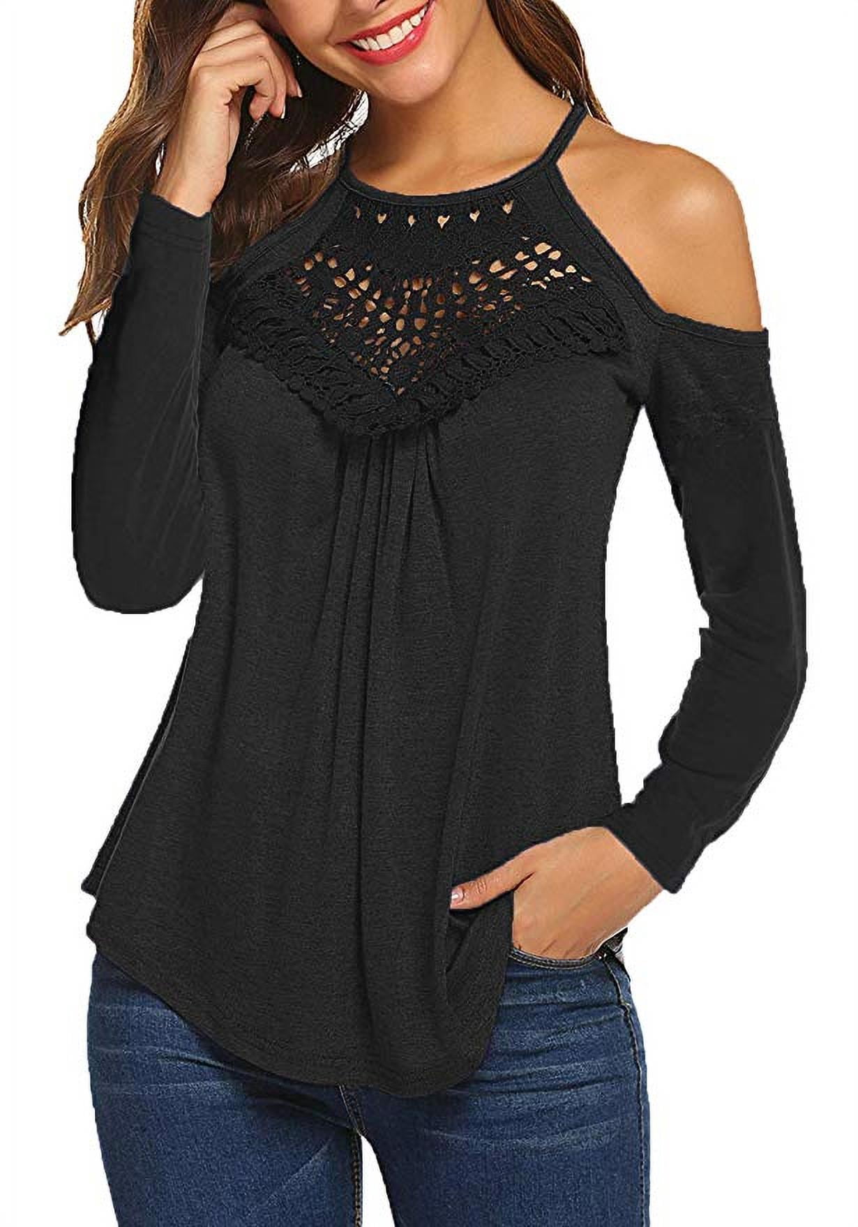Women's Casual Long Sleeve Flowy Lace 