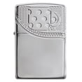 thumbnail image 3 of Zippo Armor High Polish Chrome Deep Carve Zipper Design Pocket Lighter, 3 of 8