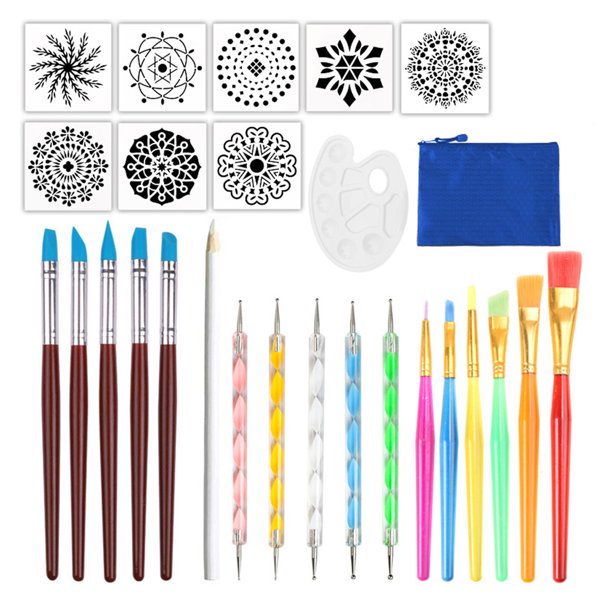 27Pcs Dot Painting Tools Kit Painting Tools Kit Dot Art Tool Set for