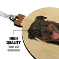 thumbnail image 3 of Rottweiler Dog Headphones Sitting DJ Wood Christmas Tree Holiday Ornament, 3 of 7