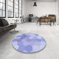 thumbnail image 4 of Ahgly Company Tapis de Zone Carré Lavable en Machine Bleu Ardoise Clair, 8 Pieds Carré, 4 of 7