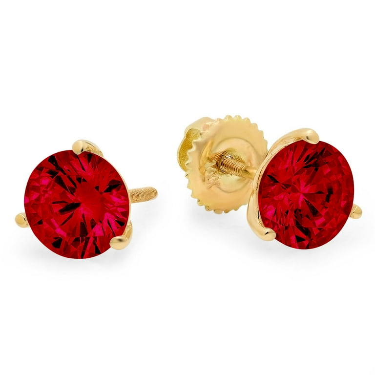 Walmart red best sale earrings