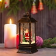 thumbnail image 3 of Lighted Christmas Snow Globe Lantern Crafts Desktop Statue Table Centerpiece for Santa Claus, 3 of 9