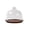 Clear#0, variant on Glass Dessert Dome with Lid Mini Cake Plate Display Stand Wood Base Clear Glass Cover for Dessert Preservation Table Decoration and Snack Serving at Home or Parties