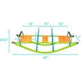 thumbnail image 6 of TENGDA Green Kids Seesaw Steel Frame HDPE Rocker Play Equipment Outdoor Teeter Totter for Ages 3+, 6 of 8