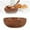 B, variant on Wood Salad Bowl, Clearance, 3.93 Inch Square Wooden Fruit Tray Multipurpose Serving Dish for Tableware Vegetables Snacks Kitchen Dining