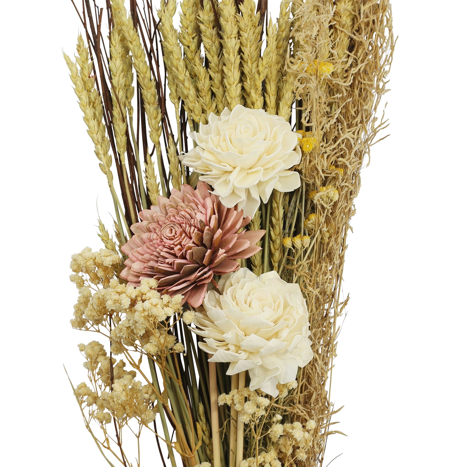 24" Sola Flower & Dried Foliage Bouquet by Ashland – Mixed Botanical Stems for DIY Arrangements & Seasonal Decor - 8 Pack