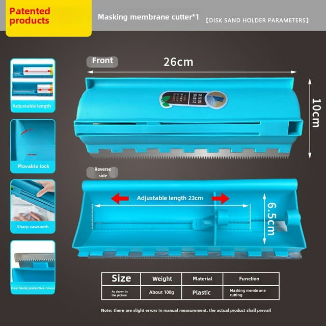 Coupe-film de Protection de Peinture Breveté: Outil de Coupe de Précision pour Décoration, Rénovation et Menuiserie – Design Durable et Compact avec Protection de Lame Incluse – Idéal pour les Amateurs de Bricolage et les Professionnels