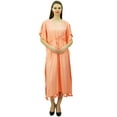 thumbnail image 4 of Bimba Women's Long Maxi Kimono Kaftan Rayon Night Gown Drawstring Tassel Caftan Coverup, 4 of 5