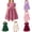Watermelon Red, variant on ATOGUTA Girls' Dresses Long Sleeve Birthday Holiday Wedding Party Princess Tulle Dress Size 4T-8, Wine