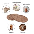 thumbnail image 3 of Hweilai Desk Protection Rubber Coaster with Holder, Non-Slip and Heat Resistant Coaster, 3 of 6