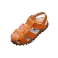 thumbnail image 3 of Viluyesy Kids' Spring and Summer Flat Sandals Soft Sole Solid Color Casual Sandals for Medium and Large Children Yellow Size 6, 3 of 6