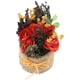 thumbnail image 5 of 1pc Flower Simuled Bonsai Sala de estar Decoraciones para el hogar Decoración del hogar (naranja), 5 of 6