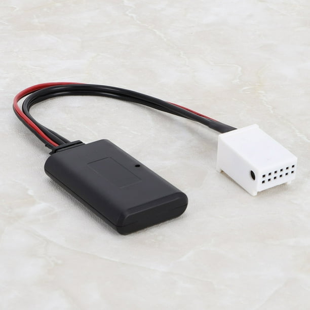 Cable adaptador de radio, módulo Bluetooth de 12 pines, cable adaptador estéreo inalámbrico, cable auxiliar, diseño de clase mundial