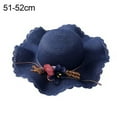 thumbnail image 3 of Windfall Sun Hat Kids Girls Women Large Wide Brim Straw Hat Travel Beach Beanie Cap UV Protection, 3 of 8