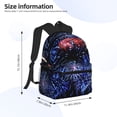 thumbnail image 2 of Pofeuu Glasses And Fireworks Print Laptop Backpack Travel Canvas Backpack for School Lightweight and Comfortable Backpack College Backpack Schoolbag, 2 of 6