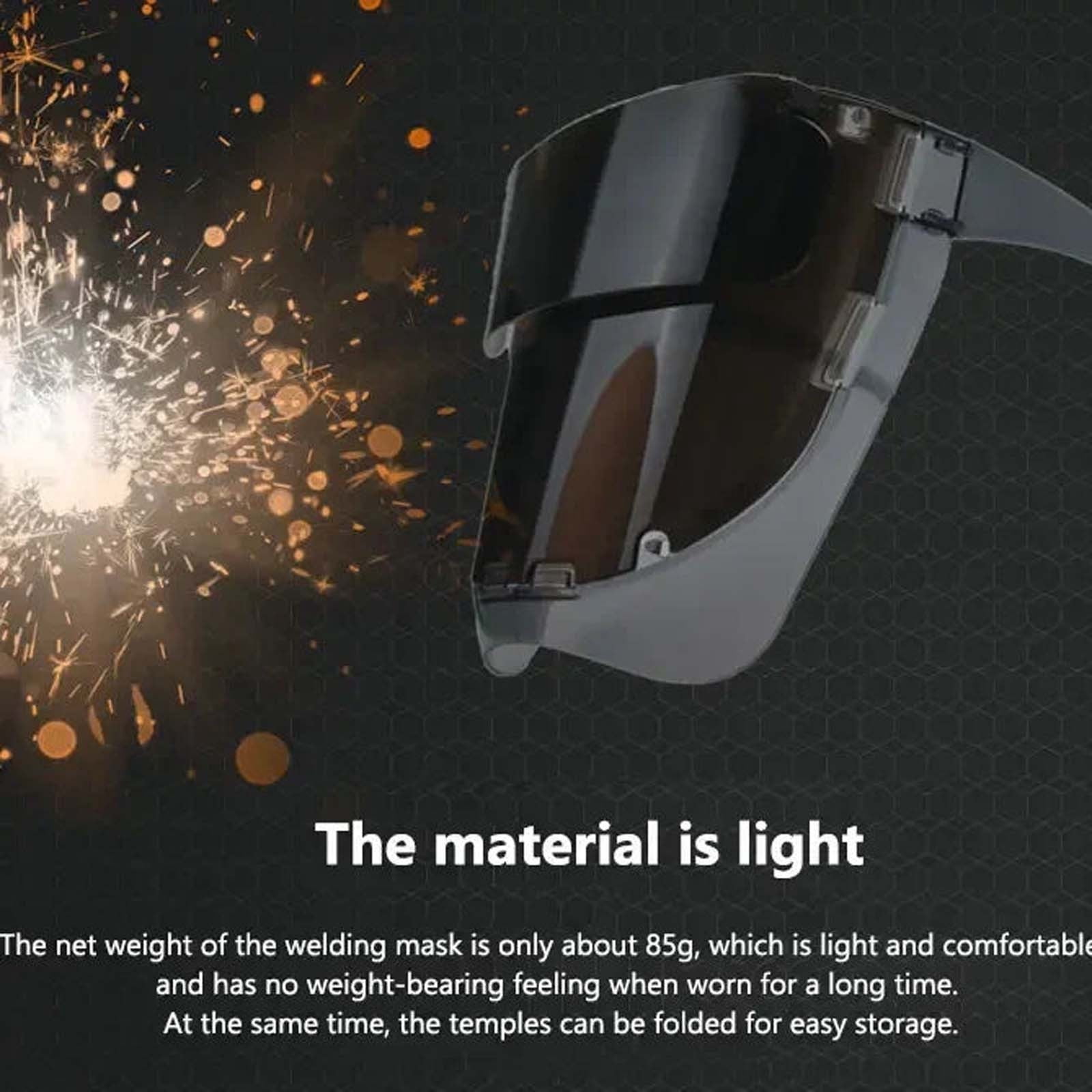 Sztgfjh Welding Helmet  Anti-glare Welder Mask Protective Face Shield  Eye Protection For Grinding Plasma Cutting(16.2*14.5cm/5.71*6.38 in)