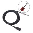 thumbnail image 4 of Convertidor de Cable de grabación de guitarra Yuyangstore macho tipo C a 6,35mm 2m, 4 of 8