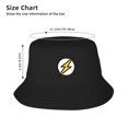 thumbnail image 4 of ZICANCN Bucket Hat Unisex for Men Women, Yellow Flash Fashion Fishing Hat Cute Fisherman Cap, Black, 4 of 5