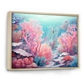 thumbnail image 2 of Designart "Gorgonacea'S Coral Realm" Coastal Coral Under Water Floater Framed Canvas Art Print, 2 of 5