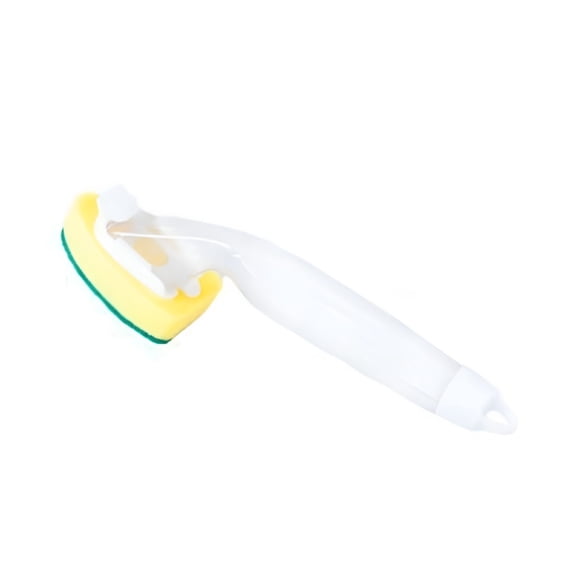 ACDANC Dish Scrub Sponge Soap Dispensing Non-leak Handle Scrubber Sponges Brush Soap Dispenser for Kitchen Dishes