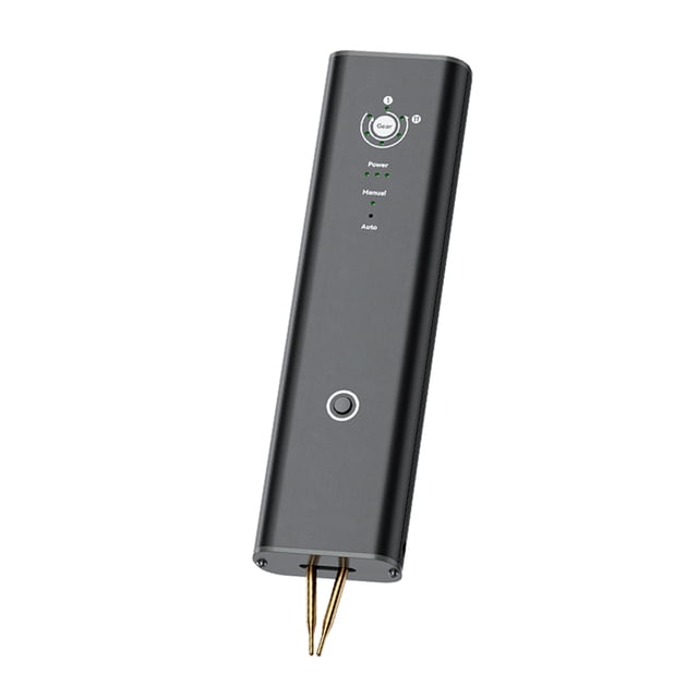 Riwesomey Soldador por puntos portátil negro con modo dual manual/automático para trasplante de celdas de batería, etc. Suministros de soldadura Pines de soldadura de repuesto