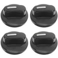 thumbnail image 1 of Minkissy 4Pcs Black D-Shaped Half-Shaft Knob for Electric Oven Control Switch Replacement, 1 of 6