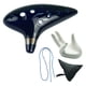 thumbnail image 5 of Ocarina de cerámica de 12 agujeros con reposamanos, juguete educativo y educativo, regalo musical para niñas. Azul oscuro, 5 of 9