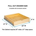 Assembled Wood PullOut Shelf Soft Closed Rail HighEnd