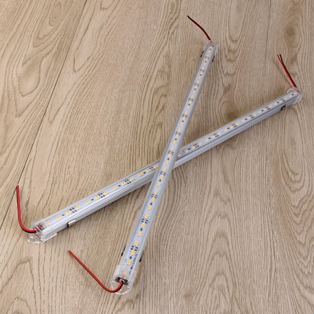 HEMOTON 50cm Aluminium Rigid LED Strip Light Bar Warm White DC 12V for Home and Event Lighting
