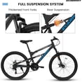 thumbnail image 2 of Ambifirner Mountain Bike: 26 inch Outdoor Cycling Bike 21Speed/ Steel/Dual Shock Absorption, Adjustable Ergonomic Seat for Men Women Adult, MTB Bicycle, 2 of 10