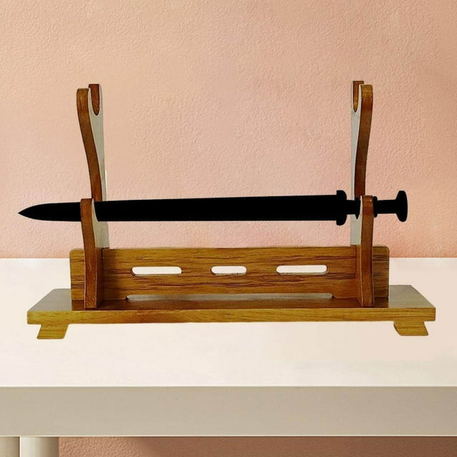Samurai Sword Display Wood Katana Stand Holder 2 holder knife support Layers