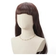 thumbnail image 3 of 1 collar minimalista de perlas y cuentas de vidrio para mujer, gargantilla de cadena, regalo de joyería colorido de 15,94 pulgadas, 3 of 4