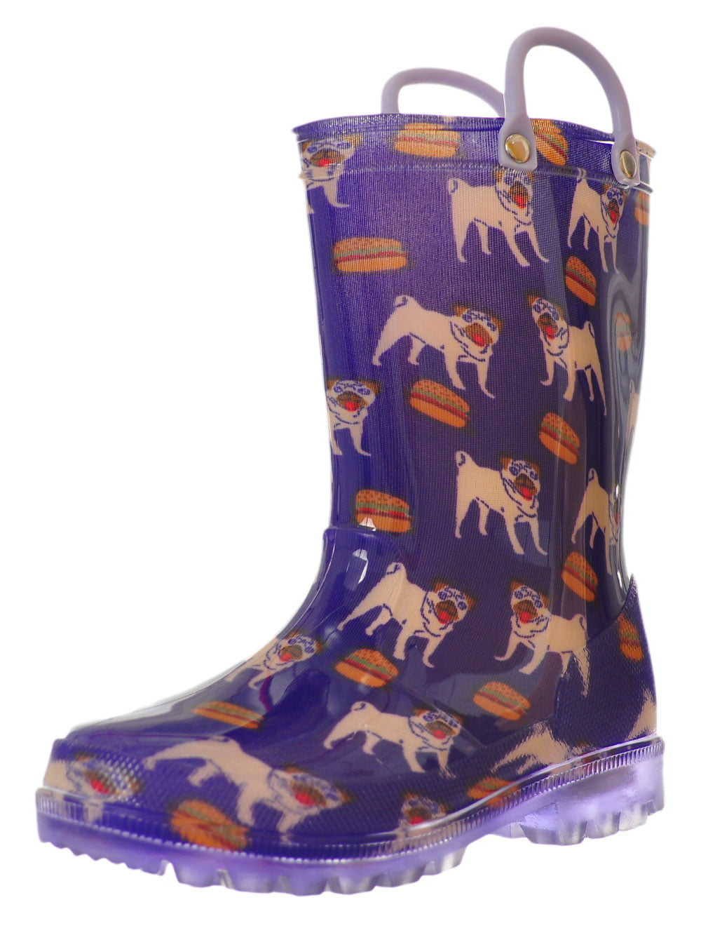 Lilly Boys' Light-Up Rubber Rain Boots 