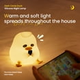thumbnail image 2 of TIANLAIMEI Cute Duck Silicone Nursery Night Light USB Rechargeable Dimmable Lamp Touch Sensor for Children, Baby, 2 of 12