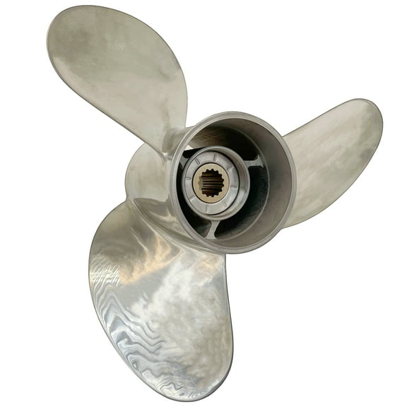 Propeller 14x19 for TOHATSU Outboard 3 Blades Stainless Steel Prop 15 Tooth RH