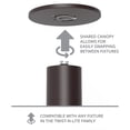 thumbnail image 4 of FM-240209-CS-BN WAC Limited Twist-N-Lite - 22W 1 LED Flush Mount-2.5 Inch Tall and 9 Inch Wide-Brushed Nickel Finish, 4 of 4