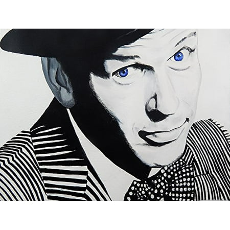 Frank Sinatra Blue Eyes by Ed Capeau 16x12 Art Print Poster   Pop Art Rat Pack Singer Movie Star Pop Icon AmeriCrooner Filmmaker Conductor Bobby Soxers