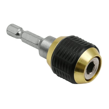 

Electric Drill Bit Connecting Rod Multifunctional Self-Locking Quick Release Hexagon Shank Carbon Steel Chuck Adaptor Holder for Indoor Outdoor