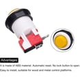 thumbnail image 4 of PinesC Starts Arcade Buttons ABS Micro Switch Round Bracket Button for Arcade Machine Video Games Parts DC 12V Yellow Yellow, 4 of 5