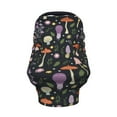 thumbnail image 2 of Fotbe Mushrooms Pattern Car Seat Covers for Babies, Nursing Breastfeeding Cover Infant Carseat Canopy, Soft Stretchy Carrier Cover, 2 of 8