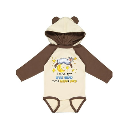 

Inktastic I Love my Big Bro to the Moon and Back Cute Sheep Gift Baby Boy or Baby Girl Long Sleeve Bodysuit
