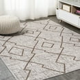 thumbnail image 4 of JONATHAN Y SANTA MONICA 3 x 5 Area Rug, Carwa Tribal Diamond Trellis - Beige/Brown, SMB128A-3, 4 of 9