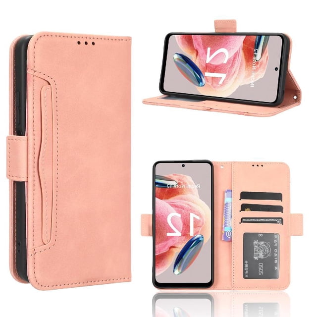 Funda Cartera Magnética para Xiaomi Redmi Note 12 4G- Tarjetero Desmontable, Cuero PU, Soporte
